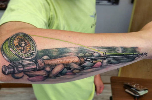 Fishing tattoo idea