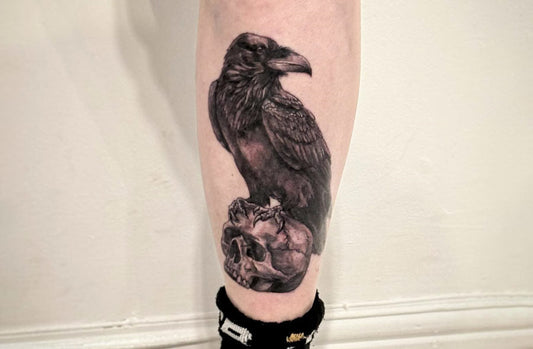 Raven tattoo design