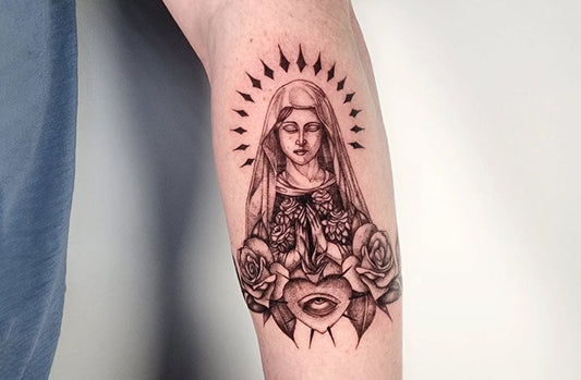 Virgin Mary tattoo design