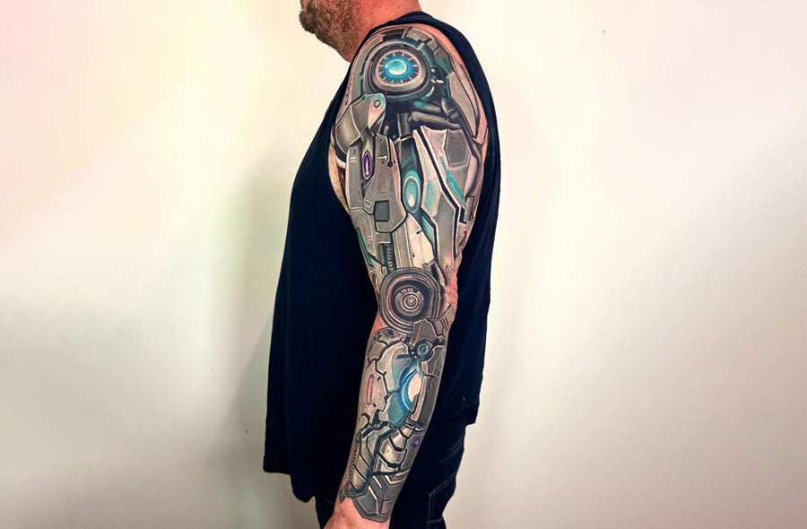 Biomechanical tattoo idea
