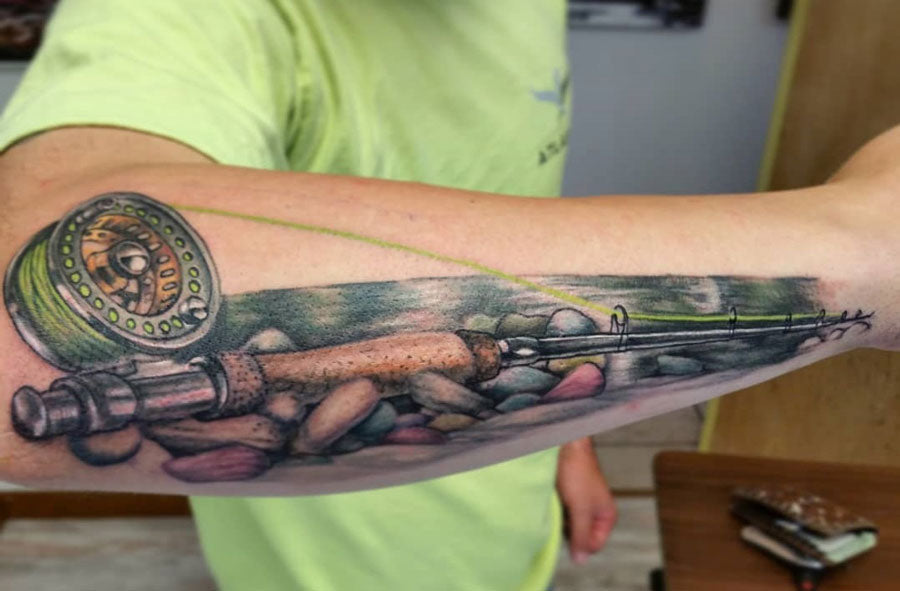 Fishing tattoo idea