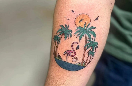 Flamingo tattoo design