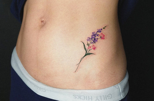 Larkspur tattoo idea