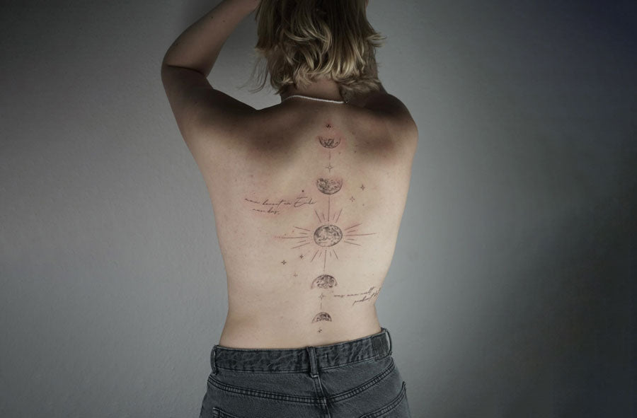 Moon phase tattoo idea