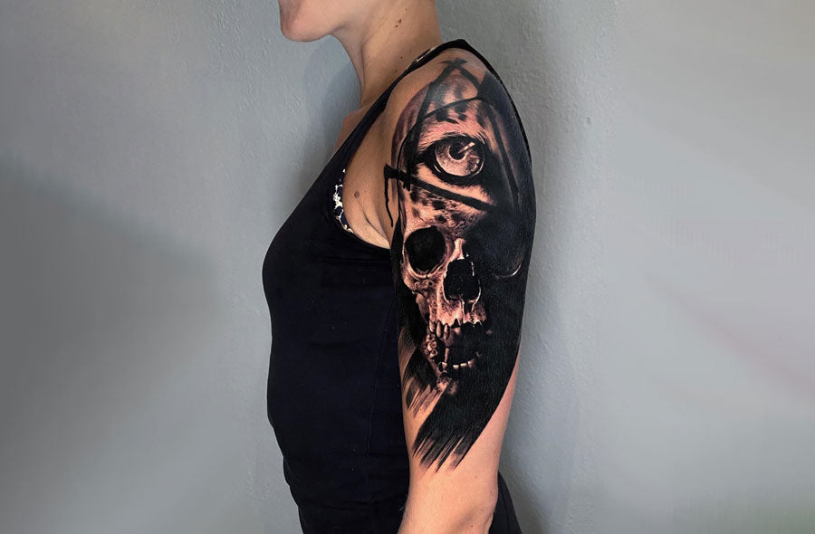Negative space tattoo idea