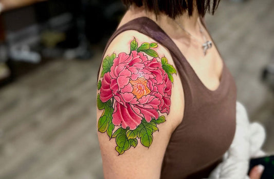 Peony tattoo idea