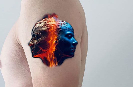 Twin flame tattoo idea