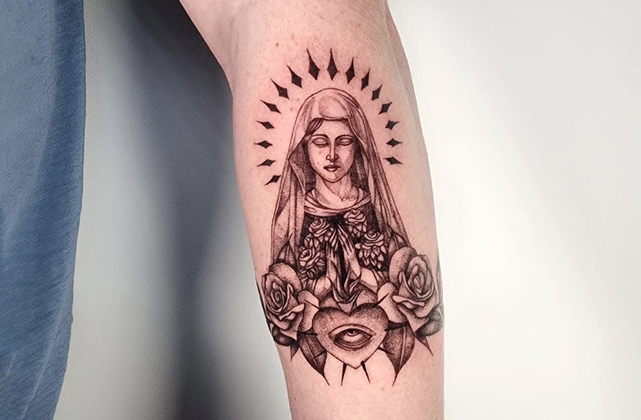 Virgin Mary tattoo design