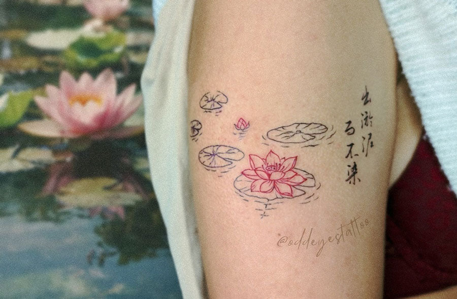 Waterlily tattoo idea